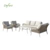Großhandel Allwetter-Sofa-Set aus geflochtenem Seil mit Aluminium-Garten-Couchtisch - 11C12D