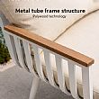 HF Patios Fabrik-Großhandel KD-Aluminium-Gartensofaset mit Sitzkissen und Couchtisch für den Outdoor-Bereich - 11C12I