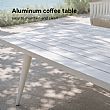 HF Patios Fabrik-Großhandel KD-Aluminium-Gartensofaset mit Sitzkissen und Couchtisch für den Outdoor-Bereich - 11C12I