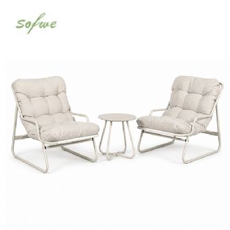 3-teiliges Terrassen-Lounge-Set im Großhandel mit dicken...