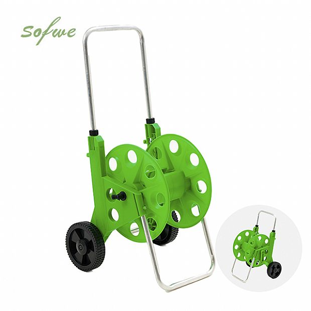 Großhandel: Gartenschlauchwagen für 60 m Schlauch mit Rädern und Verstellbarem Griff - 10Z01C