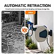 30-m-Automatischer Aufrollbarer Gartenschlauchaufroller im Großhandel mit um 180° Schwenkbarer Wandhalterung - 10Z01G
