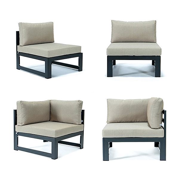 Aluminiumrohr mit Garten-Sofagarnitur für den Außenbereich - 11C01A