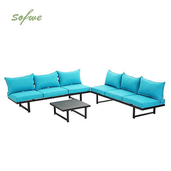 Luxus-Pool-Lounge-Set mit Metallmöbeln für den Außenbereich - 11C01B