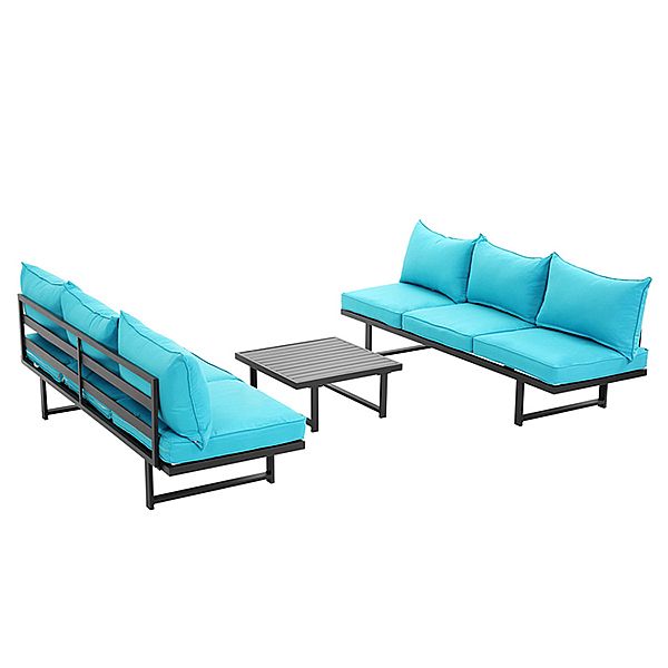 Luxus-Pool-Lounge-Set mit Metallmöbeln für den Außenbereich - 11C01B