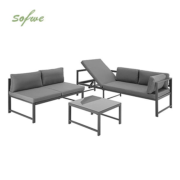 Modulares 5-Sitzer-Gartensofa für den Außenbereich - 11C01G