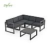 4-teiliges Outdoor-Sofa aus Aluminium in V-Form - 11C01H