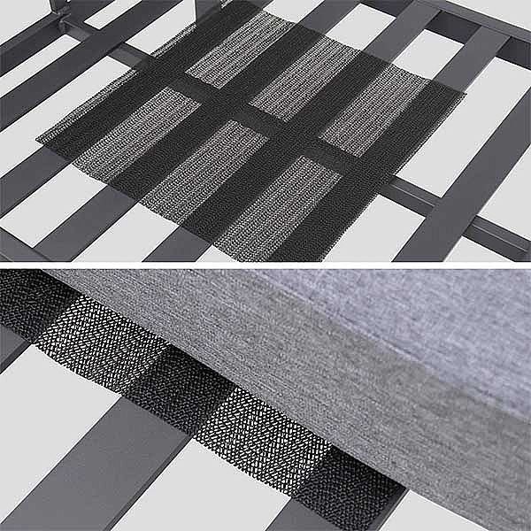 Luxuriöses Aluminium-Möbelset mit Kissen - 11C01Q