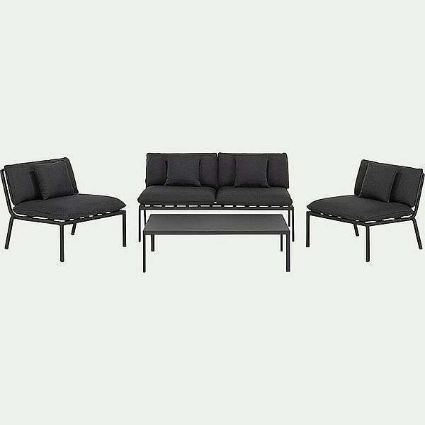 4-teiliges Outdoor-Sofaset aus Metall und Aluminium - 11C01R