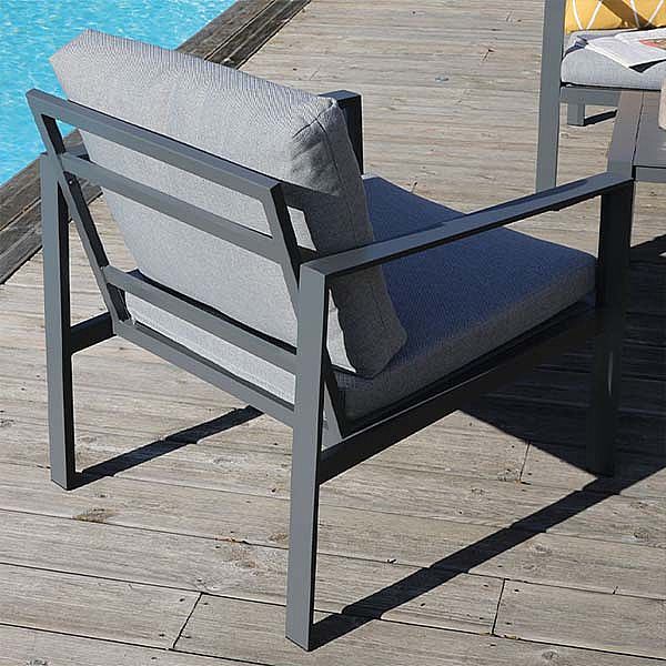 4-Sitzer-Außenterrassensofa aus Aluminium - 11C01U