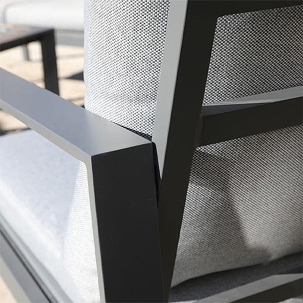 4-Sitzer-Außenterrassensofa aus Aluminium - 11C01U