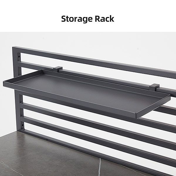 Küchenarbeitsplatte aus Aluminiumrahmen für den Außenbereich mit Spüle und Ablagen - 11D13D