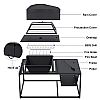 39-Zoll-Grill-Feuerstellentisch im Freien - 10H01B