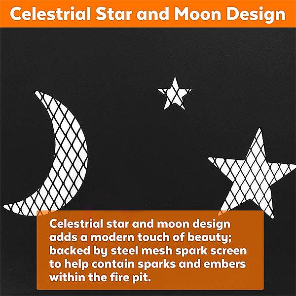 Holzbefeuertes rundes Feuerstellen-Set für den Außenbereich - 10H01N