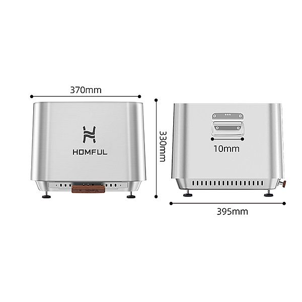 Tragbare rauchfreie Feuerstelle für den Außenbereich - 10H01P