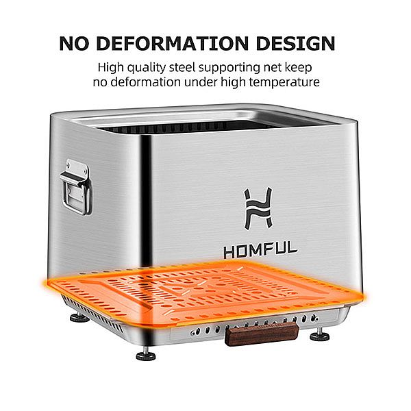 Tragbare rauchfreie Feuerstelle für den Außenbereich - 10H01P