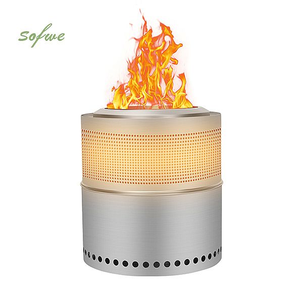 Poröse, rauchfreie Feuerstelle aus Edelstahl - 10H02K