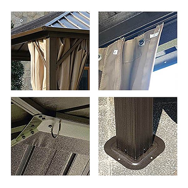 Wasserdichtes römisches Gartenzelt mit Dach - 10G01E