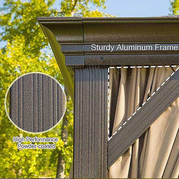 Wasserdichtes römisches Gartenzelt mit Dach - 10G01E