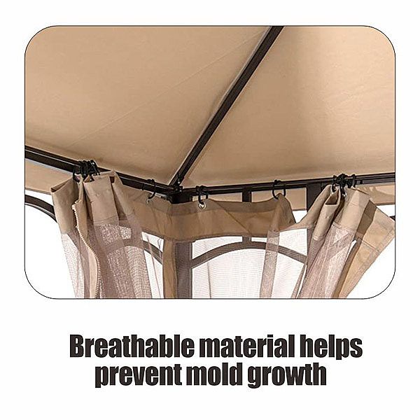 Pavillon aus Aluminiumlegierung im Freien mit Moskitonetz - 10G01V