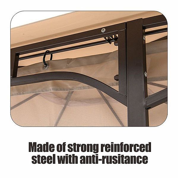 Pavillon aus Aluminiumlegierung im Freien mit Moskitonetz - 10G01V