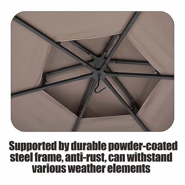 Sechseckiges Luxus-Pavillonzelt im Freien - 10G01W