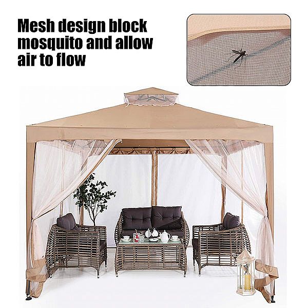 Outdoor-Pop-up-Pavillon mit Mesh - 10G02B