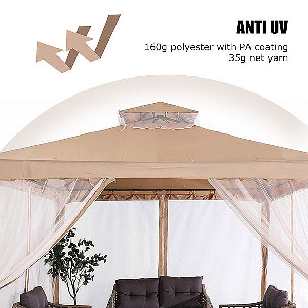 Outdoor-Pop-up-Pavillon mit Mesh - 10G02B
