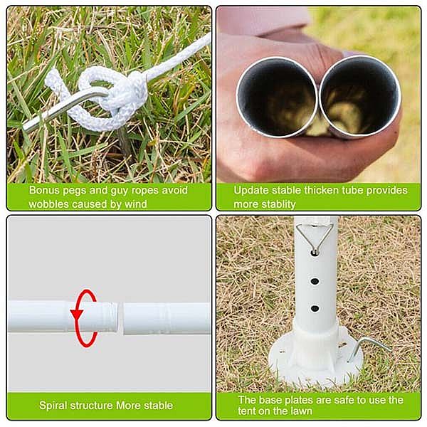 Abnehmbares Party-Gartenzelt aus PE - 10G02I