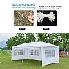 Outdoor-Pavillonzelt mit 4 abnehmbaren Seitenwänden - 10G02J