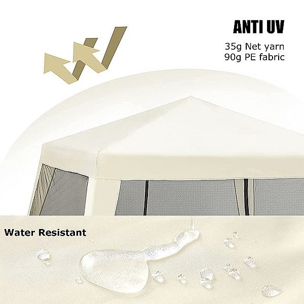 Tragbarer Faltpavillon Zeltpavillon mit Mesh - 10G02L