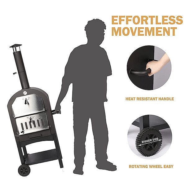 Großer holzbefeuerter Outdoor-Pizzaofen - 11H01B