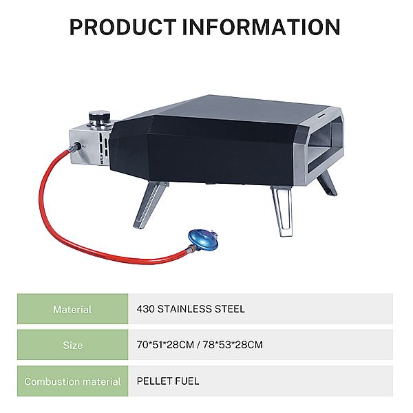Tragbarer Garten-Gas-Pizzaofen - 11H01E