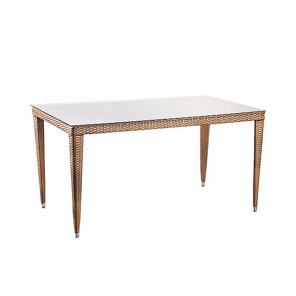 Garten Rattan 6-teiliges Esszimmer Tisch und Stuhl Set - 10D01H