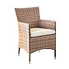 Garten Rattan 6-teiliges Esszimmer Tisch und Stuhl Set - 10D01H