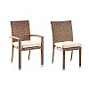 Garten Rattan 6-teiliges Esszimmer Tisch und Stuhl Set - 10D01H