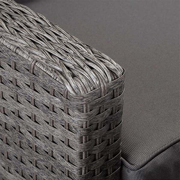 Weiden-Rattan-Möbel-Gartensofa-Set - 10C01B