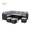 7-teiliges Korb-Rattan-Gartensofa-Set - 10C01D