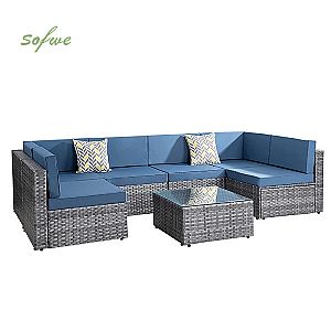 Patio Leisure Rattan-Sofa-Set