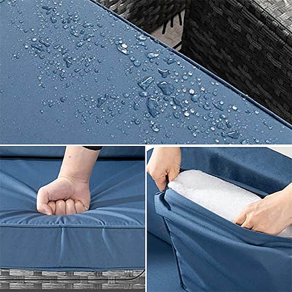 Patio Leisure Rattan-Sofa-Set - 10C01I