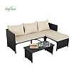 3 Stück Garten Rattan Sofa - 10C01L