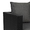 Garten-Rattan-Möbel-Sets in Schwarz - 10C01M
