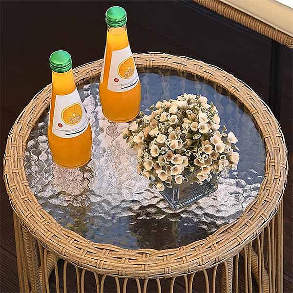 Handgeflochtene Rattanmöbel für den Außenbereich - 10C01N