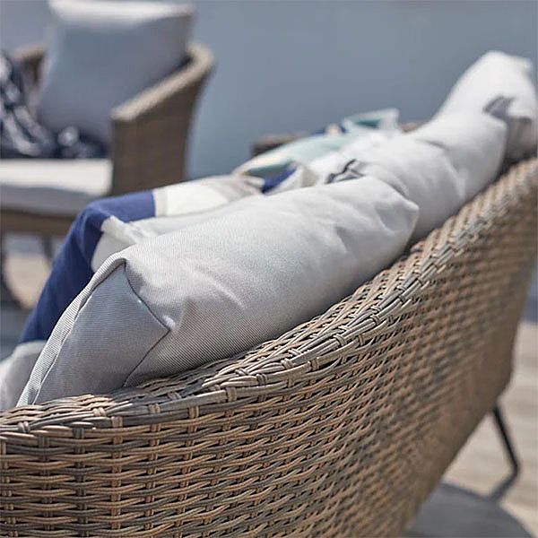 Modernes, luxuriöses Rattan-Gartenmöbelsofa im französischen Stil - 10C01P