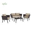 Luxuriöses 4-teiliges Sofa-Set mit Rattan-Möbeln - 10C01Q