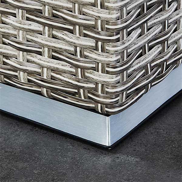 5-teilige Sonnenliegen aus Rattangeflecht für die Terrasse - 10C01R