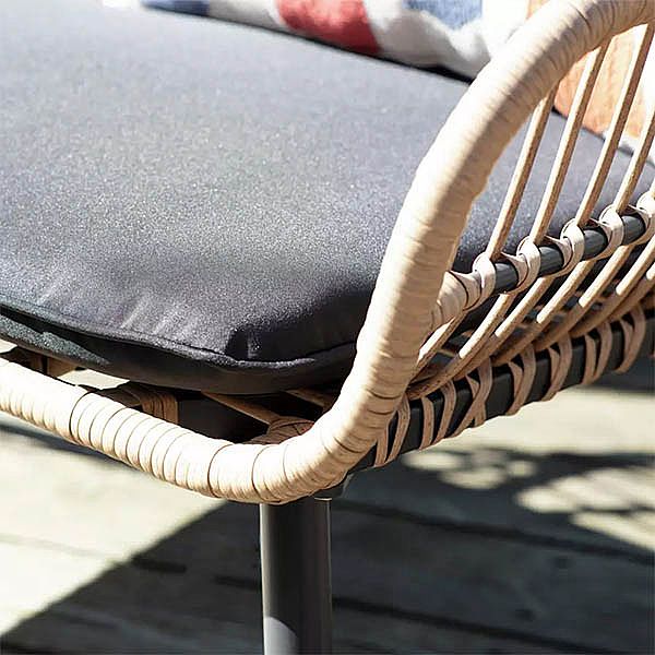 4-Sitzer-Gartenmöbel aus Korbgeflecht und Rattan - 10C01S