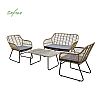 4-Sitzer-Gartensofa-Set aus Rattan-Gartenmöbeln - 10C01T
