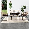 4-Sitzer-Gartensofa-Set aus Rattan-Gartenmöbeln - 10C01T