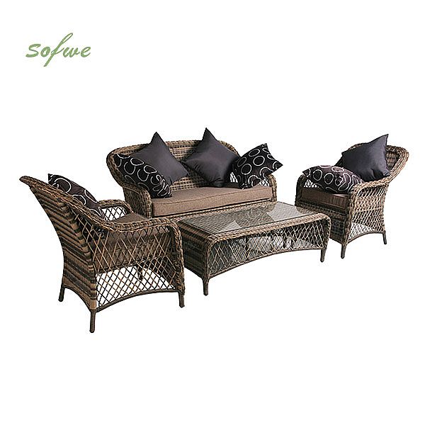 Modernes luxuriöses Rattanmöbel-Sofa für draußen - 10C01V